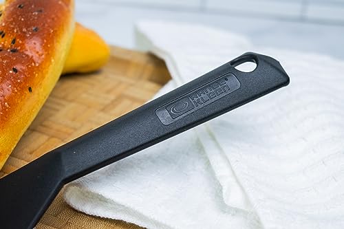 Black Nonstick Slotted Spatula/Turner for Crepes, Eggs, Brownies, Lasagna