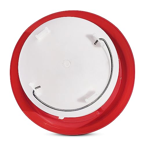 Chicken Waterer 1.5-Gallon Metal Handle Poultry Drinker | Large Capacity Poultry Waterer | for Chickens, Ducks, Baby Chicks, Chickens, Turkeys and More - size: 1.5 Gallon