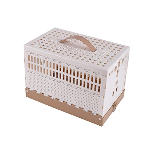 Plastic Foldable Pigeon Cage with Handle, S, Two Doors | Portable Bird Travel Carrier Cage, Pigeon Cage Pairing Cage, Pigeon Nest Box Easy to Clean for Training Release Competition - size: 12.6"L x 7.9"W x 8.7"H