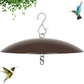 13" Bird Feeder Dome, Hummingbird Feeder Rain Guard, Bird Feeder Cover,Baffle for Bird Feeder Pole,Smart Birds Feeder's Umbrella(Brown), 1 Pack - color: Brown, size: 13Inch / 1 Pack