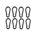 8 Pcs Carabiner Clip Spring Snap Hook - M6 2.36 Inch Heavy Duty Snap Hooks Quick Link for Hiking Camping Fishing Swing Hammock, 270lbs Capacity - color: M6 (2.36Inch)-8Pcs