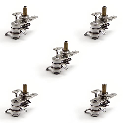 Fielect 5pcs Thermostat Adjustable Electric Heater Heating Temperature Controller 250V 16A N.C - size: 5pcs