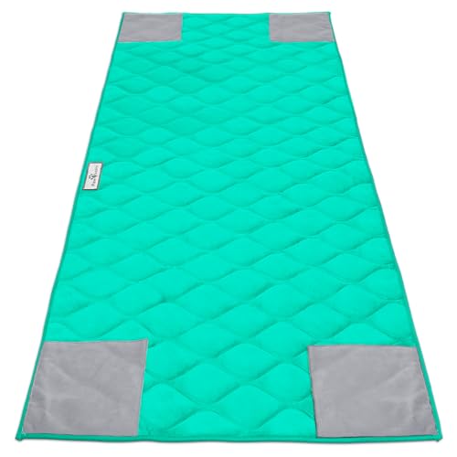 Paw Inspired PopCorner Washable Fleece Cage Liners, C&C 2x5, Green | Reinforced Corners, Super Absorbent Mat, Bedding, Waterproof Bottom, Guinea Pigs, Ferrets, Rabbits, Hamsters, Small Animals - color: Green, size: C&C 2X5