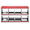 8 Compartment Roll Out Chicken Nesting Box with Basket, Egg Nest Box Chicken Laying Box Hens Chicken Coop Box,