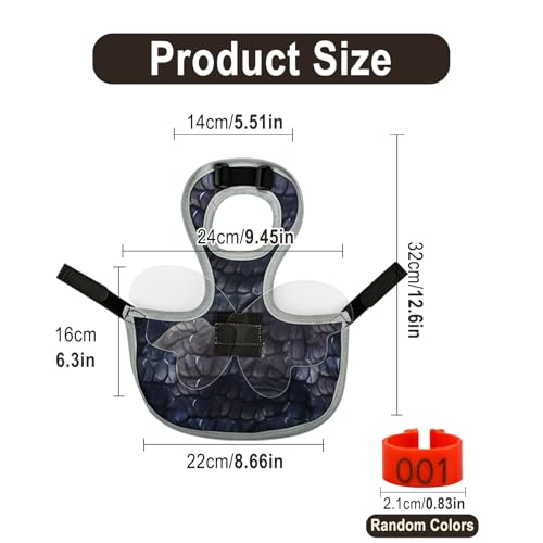 4Pcs Chicken Saddles for Hens, Chicken Apron&Vest Jacke, Tough Chicken Hen Mating Saddle, Adjustable Poultry Back Protector, Waterproof Chicken Coop Accessories