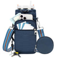 Water Bottle Carrier bag with Strap Phone Pocket for Walking, Hiking, Cycling - color: 3-Blue, size: 32oz-40oz