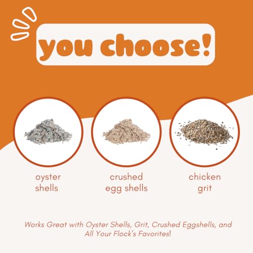 Chicken Oyster Shell Feeder and Grit Feeder Combo