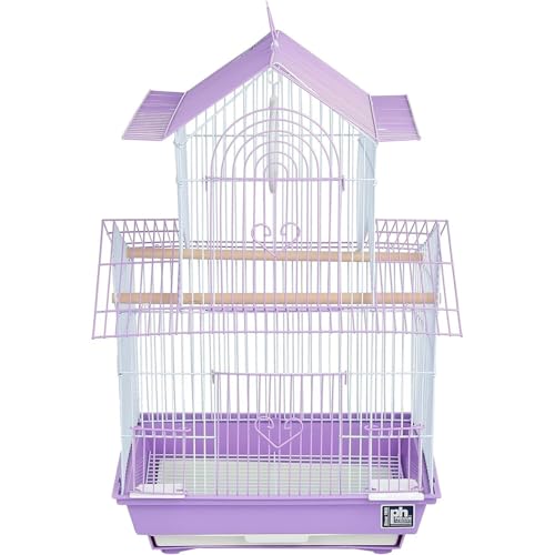 Bird Cage Spacious & Durable - Natural Wood Accents - Comfortable Habitat for Parakeets & Canaries