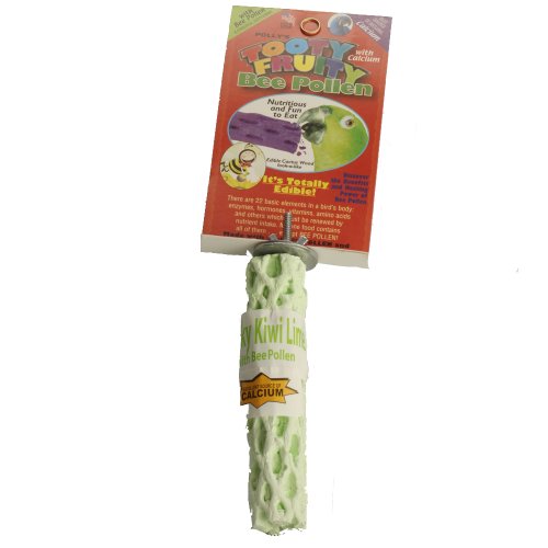 Polly's Tooty Fruity Pollen Bird Perch, Small (Assorted Flavor)… - size: Small