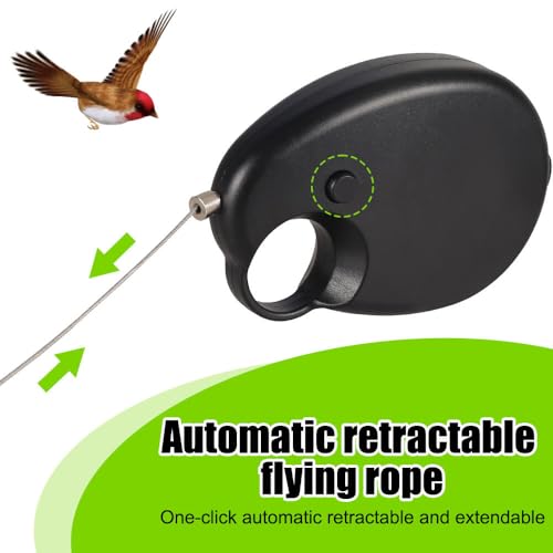 Bird Harness Leash,20ft Self Retractable Birds Harness for Parakeet Cockatiels Budgies Longicauda Flying Training