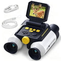 Binoculars for Kids with Night Vision,48MP Photo & 1080P Video | 10X Optical Zoom Digital Binoculars with 2.4" IPS Screen, 20 Built-in Games, STEM Outdoor Toys Gift for Boys Girls Age 4-12 - color: White