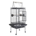 Panana Large Bird Cages Parrot Cage Wide Flight Metal Animal Cage for Budgie Parakeet Conure with Rolling Stand Wheels (69 inch Height)