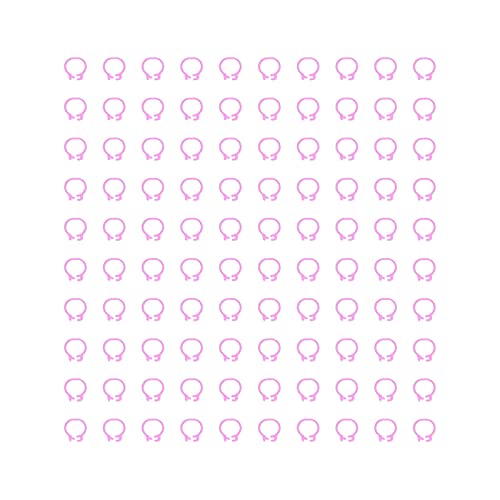 Omabeta Pigeons Leg Rings, Plastic Cold- Durable Lightweight Easy-to-Install Identification Leg Rings, for Pigeon Identification, Pink, 8mm, 100PCS - color: Pink