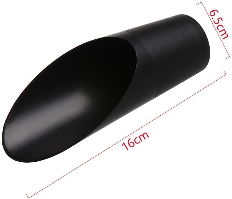 Baolaili Bonsai Soil Scoops, Plastic Garden Soil Scoops, Black, Classic, Ergonomic Grip