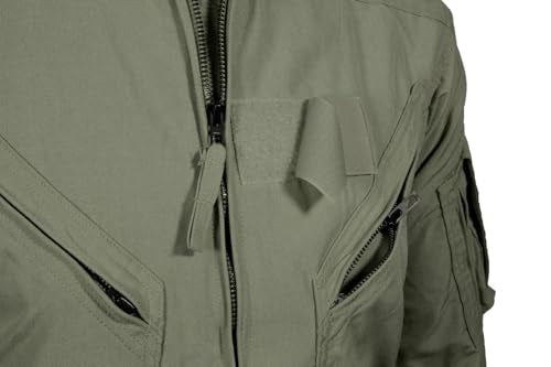 Propper Unisex Cotton Twill 27/P Flyers Coverall | Air Crew and Maintenance Flight Suit, For Men and Women - color: Freedom Green, size: Medium