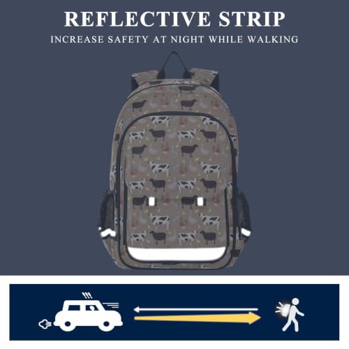 Kids Backpack Elementary Middle School Bags for Boys Girls | Travel, Daypack, Lightweight, Waterproof, with Reflective Strip - color: Multi 22