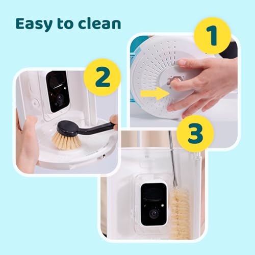 NETVUE by Birdfy Smart Bird Feeder with AI Camera, Auto Capture Videos & Live Steam, Wireless Wildbird Watching, Outdoor Backyard Birder(AI by Subscription) Yellow - color: Yellow