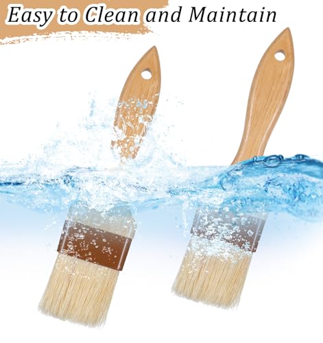 2Pcs Basting Brushes for Cooking, Cooking Brush for Oil and Sauce, Suitable for Oil Sauce Kitchen Baking Tools