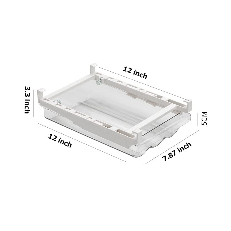 IVAILEX Egg Holder for Refrigerator, Fridge Egg Storage Tray, Clear Plastic Egg Drawer for Refrigerator, Space Saver Egg Storage Container & Organizer