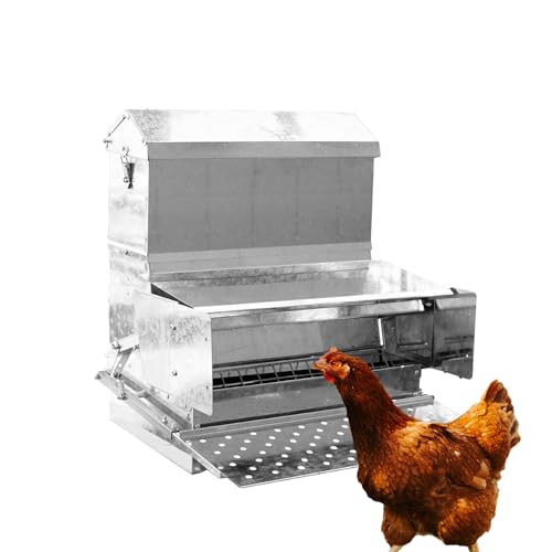 RentACoop Automatic Treadle Chicken Feeder - 40 lb Capacity - style: 40LB Treadle Feeder