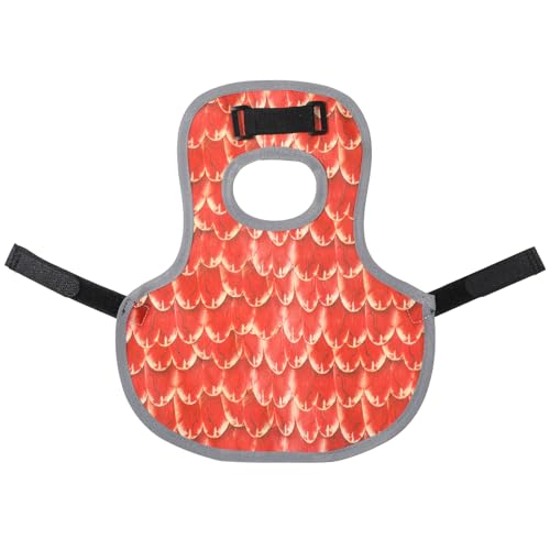 Chicken Saddle for hens Chicken Apron Back Protector | Adjustable Strap, Chicken Back Hen Protector Saddles, Jacket Clothes Feather Print Pattern, for Farm Accessories