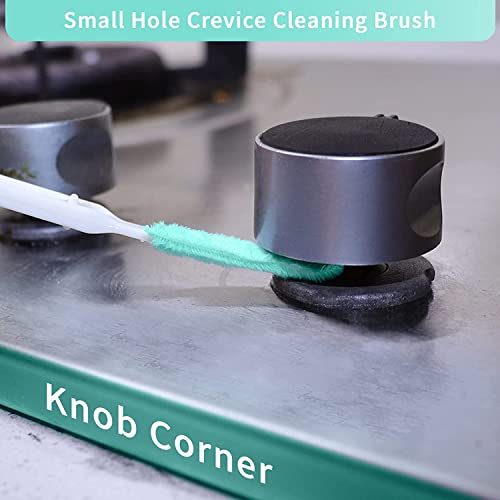 Lumkew Small Cleaning Brushes for Small Spaces, 16 Pcs | Tiny Household Cleaning Supplies Tools, Mini Crevice Cleaning Brush Scrub Narrow Corner Nook Track Grooves - size: F-16pcs