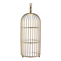 22-Inch Gold 3 Tier Metal Mirror Glass Hanging Bird Cage Dessert Cupcake Stand Wedding Reception Party Table Decorations
