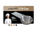 Color Up ⅛ Cup Measuring Cup (30 ml) – Premium Chrome Stainless Steel, Accurate for Wet & Dry Ingredients, Embossed Markings, Easy-Pour Spouts, Dishwasher-Safe, Kitchen Essential - size: 1/8 Cup (30 ml) Chrome