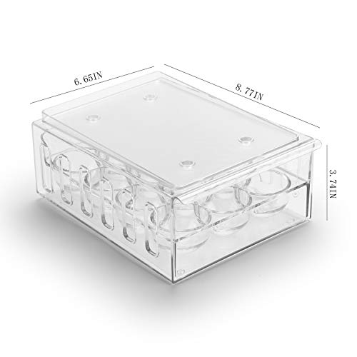 Egg Holder for Refrigerator Drawer Type Egg Container for Refrigerator BPA Free Fridge Organizer-12 Egg Storage,Stackable - size: 12 Egg Holder