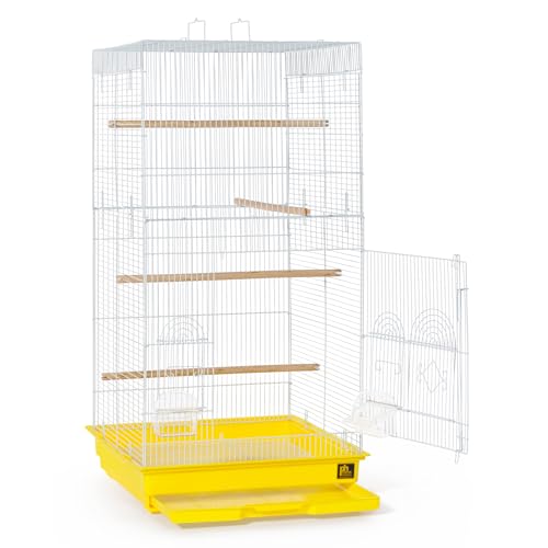 Prevue Pet Products SPECONO1818H-Y Tall Tiel Cage, Yellow - color: Yellow