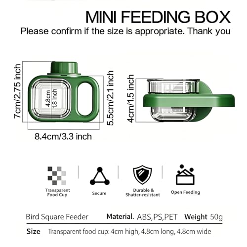 Bird cage Feeder,Bird cage Food Bowls,Parrot Feeder,Bird Feeding,Dish Water Cups,Stand Hanging Parakeet Food Container,Bird Food Bowl for cage,Food and Water Bowls,for Birds or Budgie Parrot