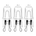 3 Pack Replacement G9 Basking Spot Heat Lamp for Chickens, Tiny Clear Bulbs Beads (75 Watt)