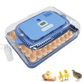 Automatic 70 Egg Incubator for Chicken Duck Bird Eggs | Automatic Egg Turning, Humidification/Temperature Control, Multifunctional