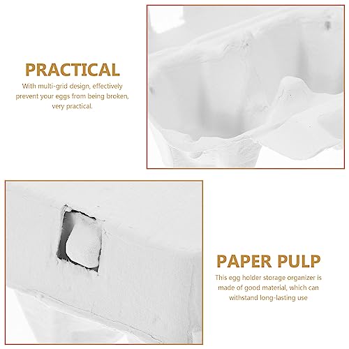 2 Count Egg Carton: Small Paper Cartons for Fresh Eggs - Empty Cardboard Crates for Farmers Market, Easter Crafts and Fridge Storage (White, 24 Pcs)