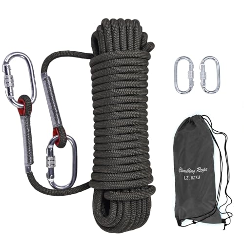 Climbing Rope, Rappelling Rope - color: Black, size: 32FT