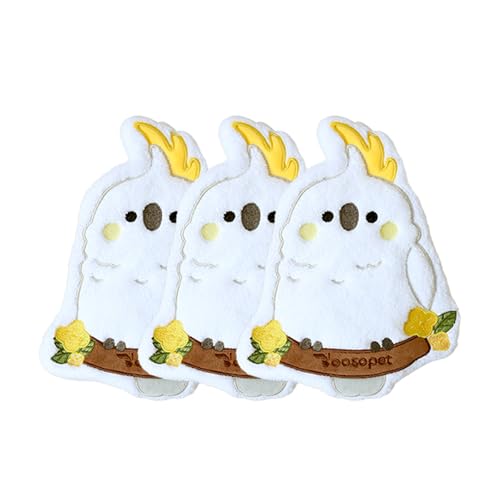 3 Pack Parrot Hand Towels Set for Bathroom Kids Teens Parrot Lovers Cute Pattern Kitchen Towels Drying Your Hands Pads-Parrot Hand Wiping Towels Decorative Hand Small Towel (Cake Parrot) - color: Cake Parrot