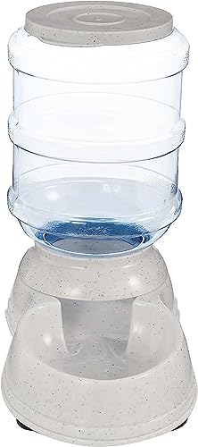 Amazon Basics Gravity Pet Food Feeder for Dogs and Cats, Easy to Clean, Easy to Fill, Removable Lid, 152fl.oz Capacity, Small - size: Small, style: Feeder
