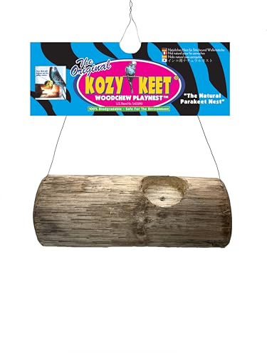 Wesco Pet Kozy Keet Woodchew Playnest Holistic Parakeet Nest