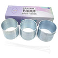 3 Pcs Outdoor Squirrel Baffle - Metal Spring Device, Anti Squirrel Barrier - Spring Coil Guard, Bird Feeder Accessories for Bird Feeder Poles Protect Seed - color: Silver