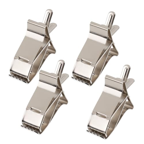 Ipetboom Bird Food Clips Fruit and Vegetable Holder Multi-Function 4pcs Stainless Steel Bird Cage Clips Sturdy for Parrot and Small Animal Household Use