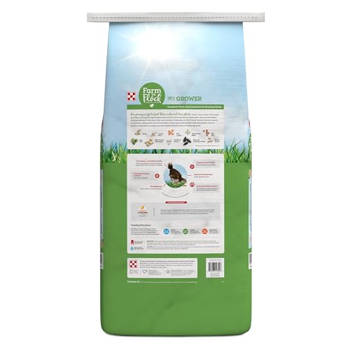 Purina® Farm to Flock™ 18% Grower Chick Food, 25 Pound Bag