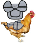 COOPED UP Canvas Chicken Saddle for Medium-Large Hens with Larger Wing Cover and Adjustable Straps - Gray - color: Gray