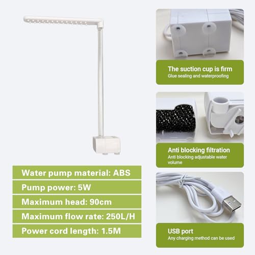 Parrot Bathtub Bird Automatic Bath Shower,Large Bird Shower Fountain Indoor Bathtub with Running Water, Contains USB and Pump,for Pet Birds, African Grey, Cockatiel, Conure, Budgie, Lovebird(Green) - color: Green