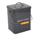 Bird Feeder,Bird Food Jar Pet Food Storage Airtight Food Storage Container-Gray - color: Gray