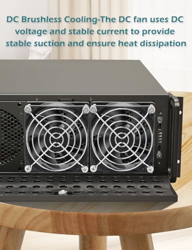 80mm x 25mm DC Brushless 24V Cooling Fan Dual Ball Bearing 2Pin for PC Case Exhaust Electronic Equipment Ventilation - size: 8025