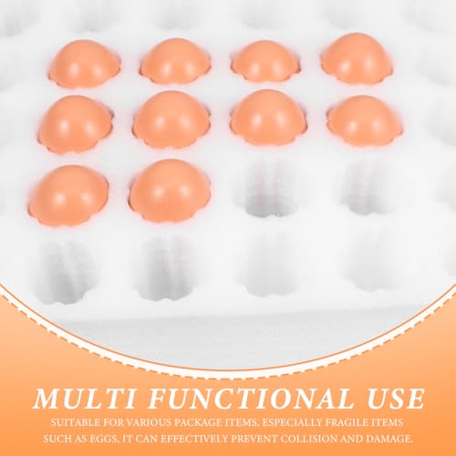 PRETYZOOM 30-Cell Egg Storage Holder Carton Organizer with Shock Absorbing Epe Material for Bulk Egg Packaging and Safe Transport 11.81X9.84X2.28In