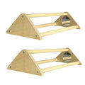 Chicken Toys with Mirror, Roosting Bars for Chicks in Coop and Brooder, Wooden Chicken Perch, Coop Accessories for Large Bird, Baby Chicks, Parrot, 2 Pack