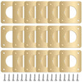 Hotop 18 Pcs 1 1/8'' Opening Metal Bird House Guard Portal Bird House Hole Protector with Copper Open Protector Guards for Eastern Bluebird Rooms Sparrow Houses(Opening) - size: 1 1/8'', style: Opening