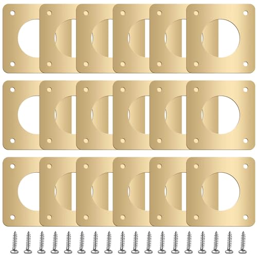 Hotop 18 Pcs 1 1/8'' Opening Metal Bird House Guard Portal Bird House Hole Protector with Copper Open Protector Guards for Eastern Bluebird Rooms Sparrow Houses(Opening) - size: 1 1/8'', style: Opening