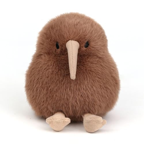 Kiwi Plush Bird Stuffed Animal Little Kiwi Stuffed Plush Toy - Realistic 4.5 inch Kiwi Plushie Christmas Birthday Valentine's Day Gift for Kids Girlfrends - color: Kiwi